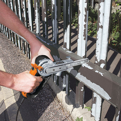 Lime électrique à bande 13mm x 457mm Evolution avec 3 bandes abrasives