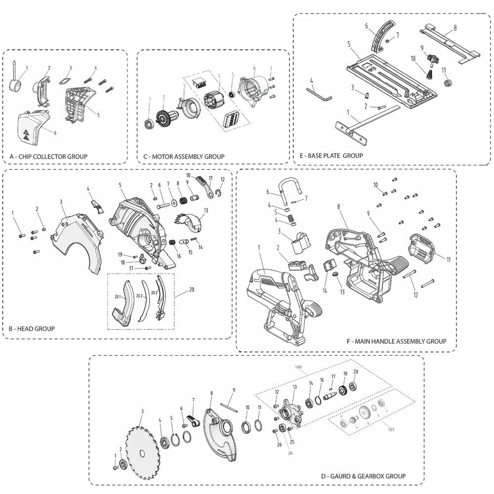 S165CCS-Li Pièces détachées
