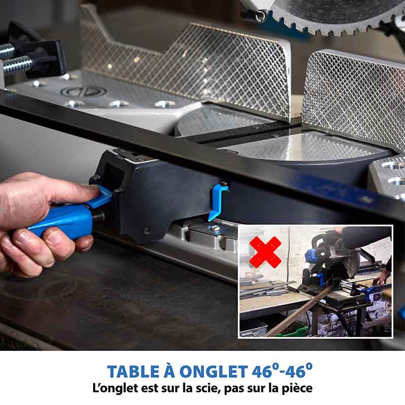 Pack Evolution : Scie à onglet 355mm Evolution S355MCS avec 4 lames