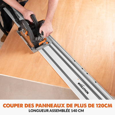 Guide de coupe universel 1,4m Evolution ST1400-G2 pour scie circulaire