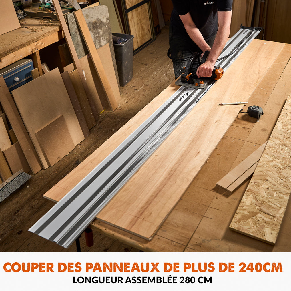 Guide de coupe universel 2,8m Evolution ST2800-G2 pour scie circulaire