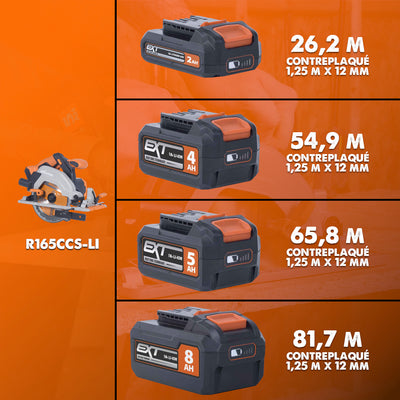 Batterie Li-Ion 8Ah 18V Evolution R18BAT-LI8