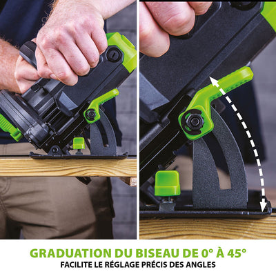 Scie circulaire 165mm Evolution F165CCSL avec Lame multi-matériaux TCT