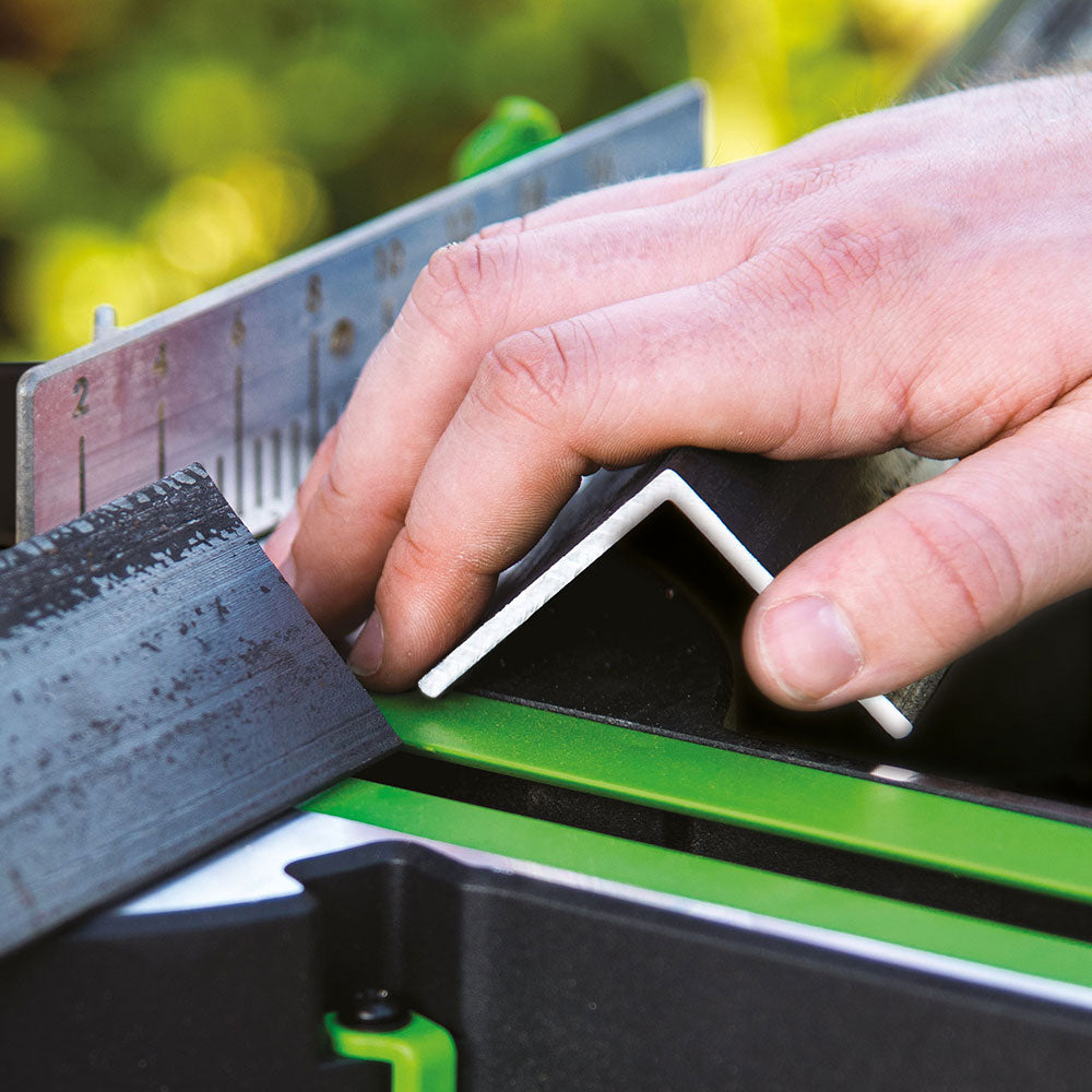 Pack Evolution : Scie à onglet électrique 210mm F210SMS avec lame multi-matériaux TCT + Support