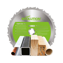 Scie à onglet électrique 210mm Evolution F210SMS avec lame multi-matériaux TCT