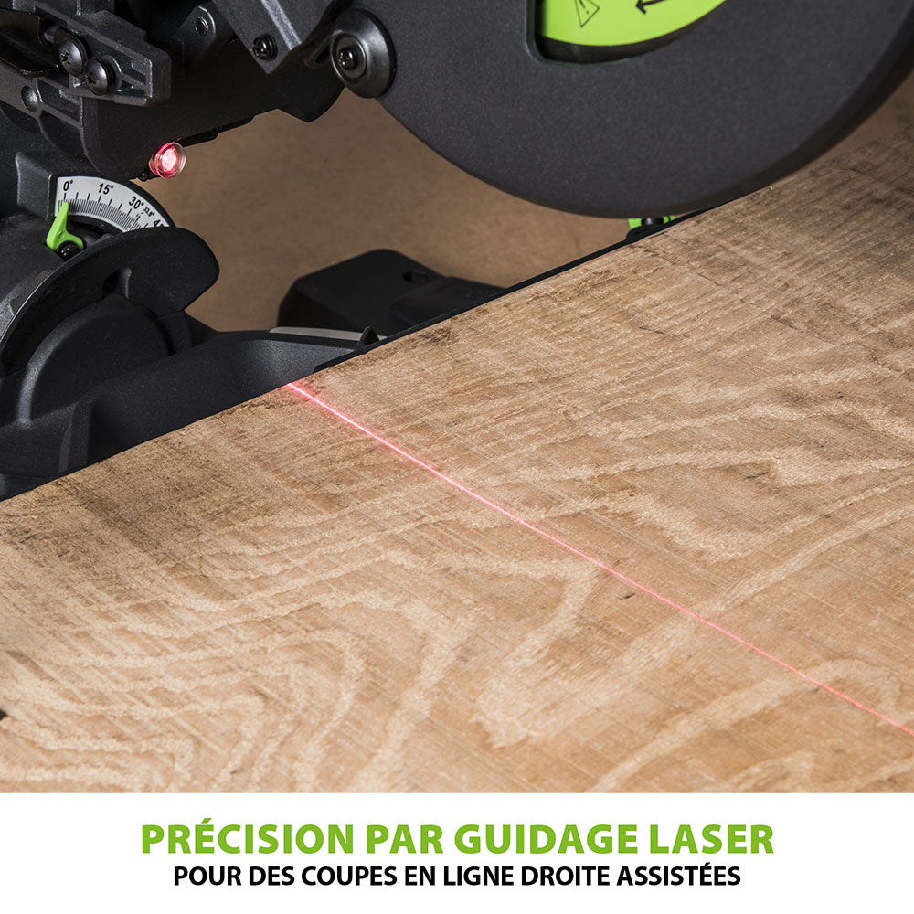 Scie à onglet électrique 255mm Evolution F255SMS avec lame multi-matériaux TCT