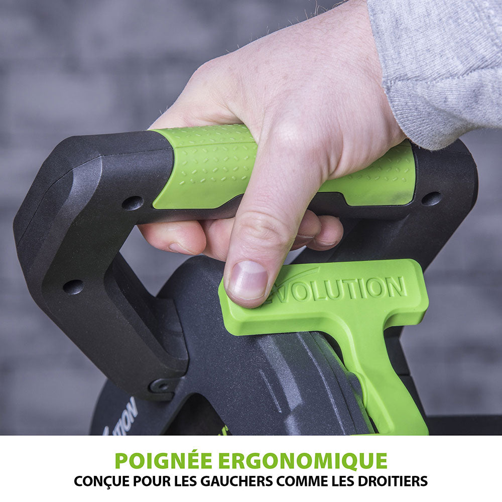 Scie à onglet électrique 255mm Evolution F255SMS avec lame multi-matériaux TCT