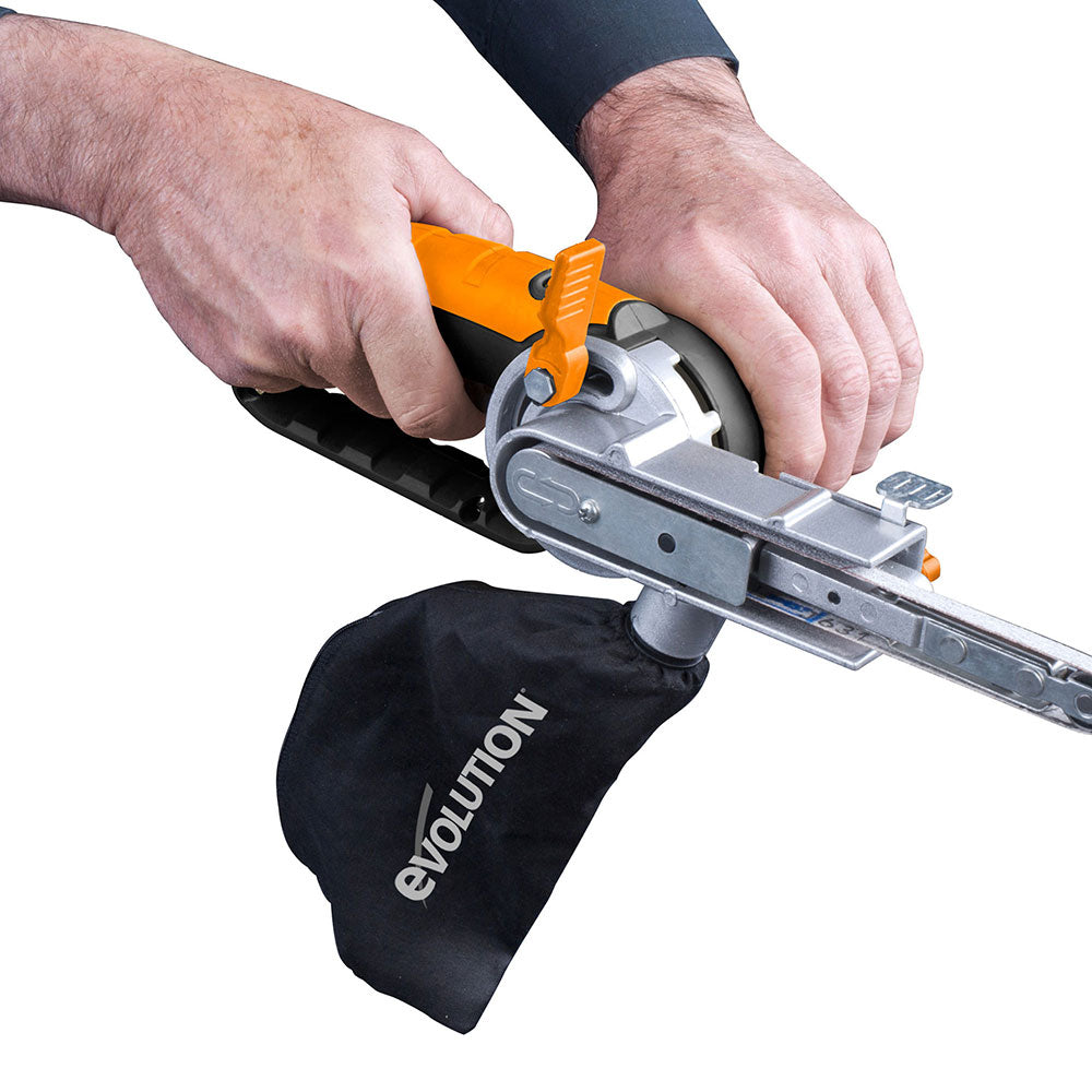 Lime électrique à bande 13mm x 457mm Evolution avec 3 bandes abrasives