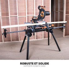 Pack Evolution : Scie à onglet électrique 210mm R210SMS+ avec lame multi-matériaux TCT + Support