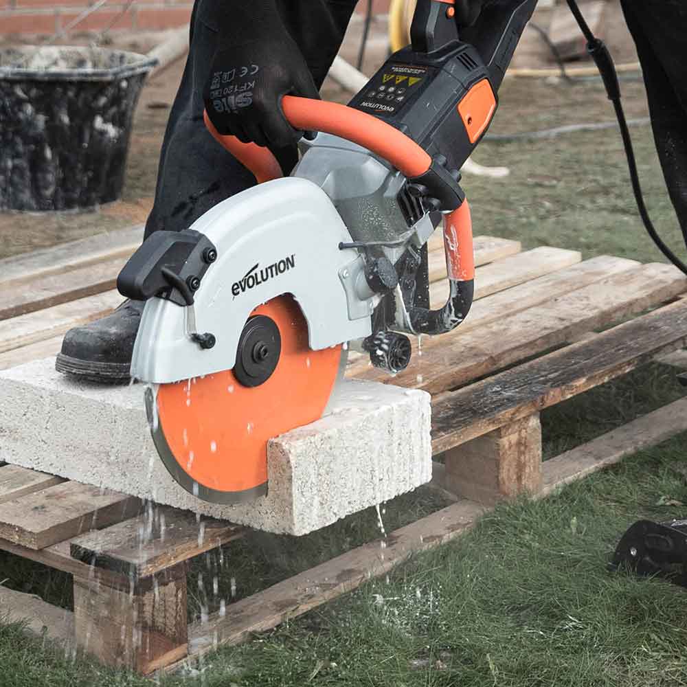 Disque diamant premium segmenté 300mm alésage 22,2mm Evolution pour scie à béton