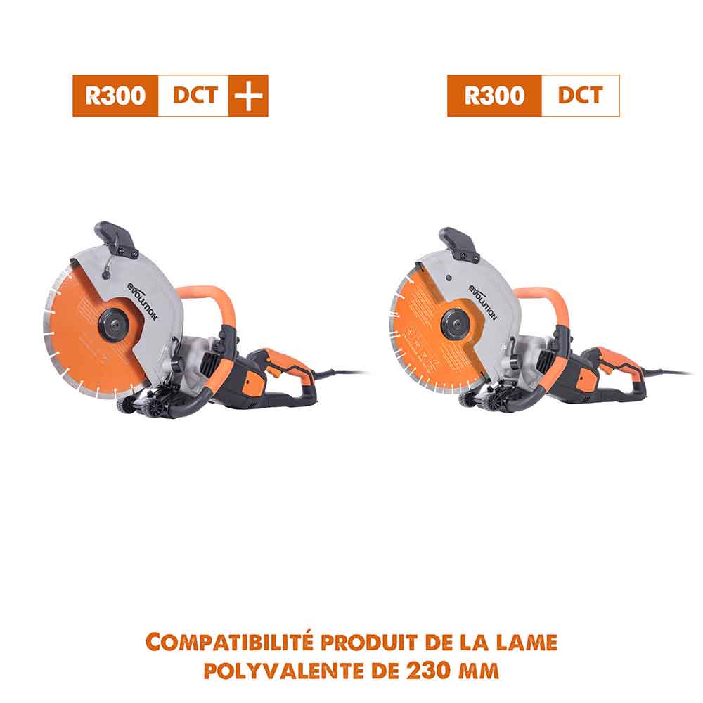 Disque diamant premium segmenté 300mm alésage 22,2mm Evolution pour scie à béton