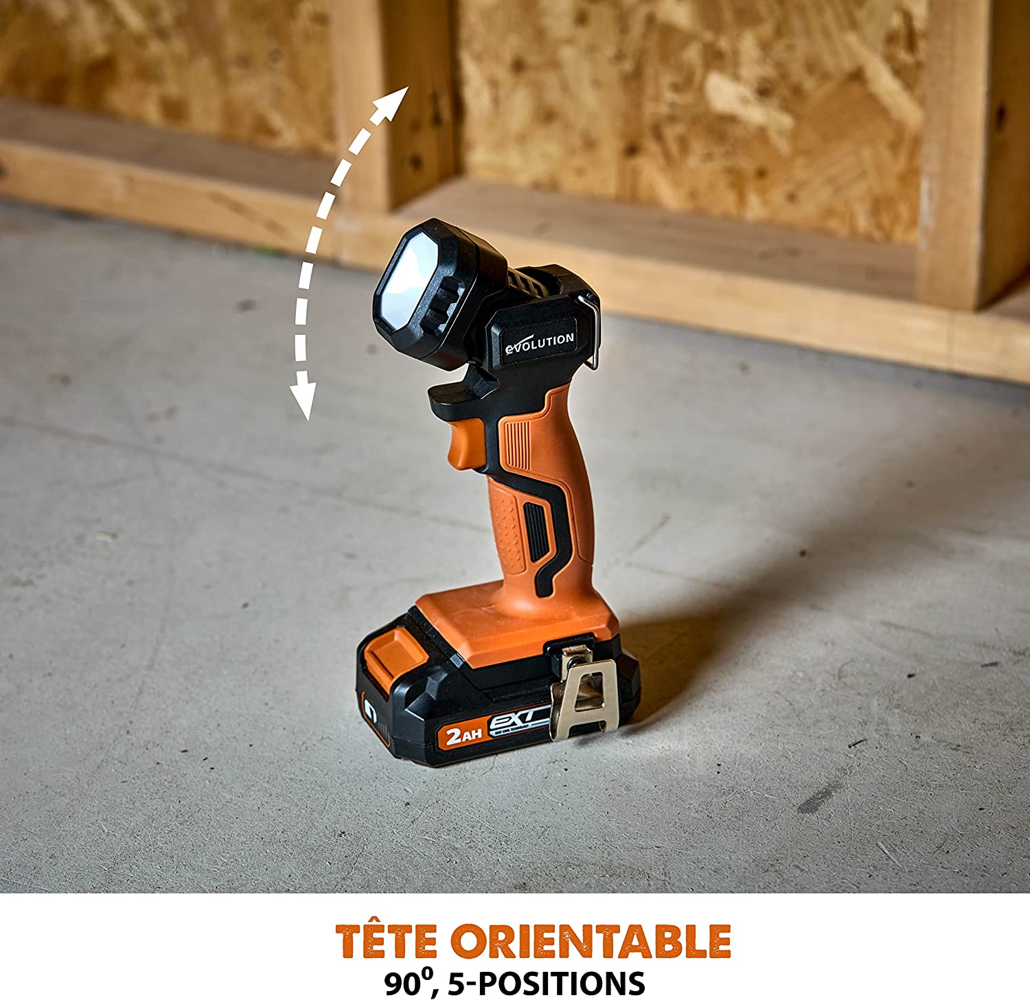 Lampe torche sans fil Evolution R1000TOR-Li sans batterie ni chargeur