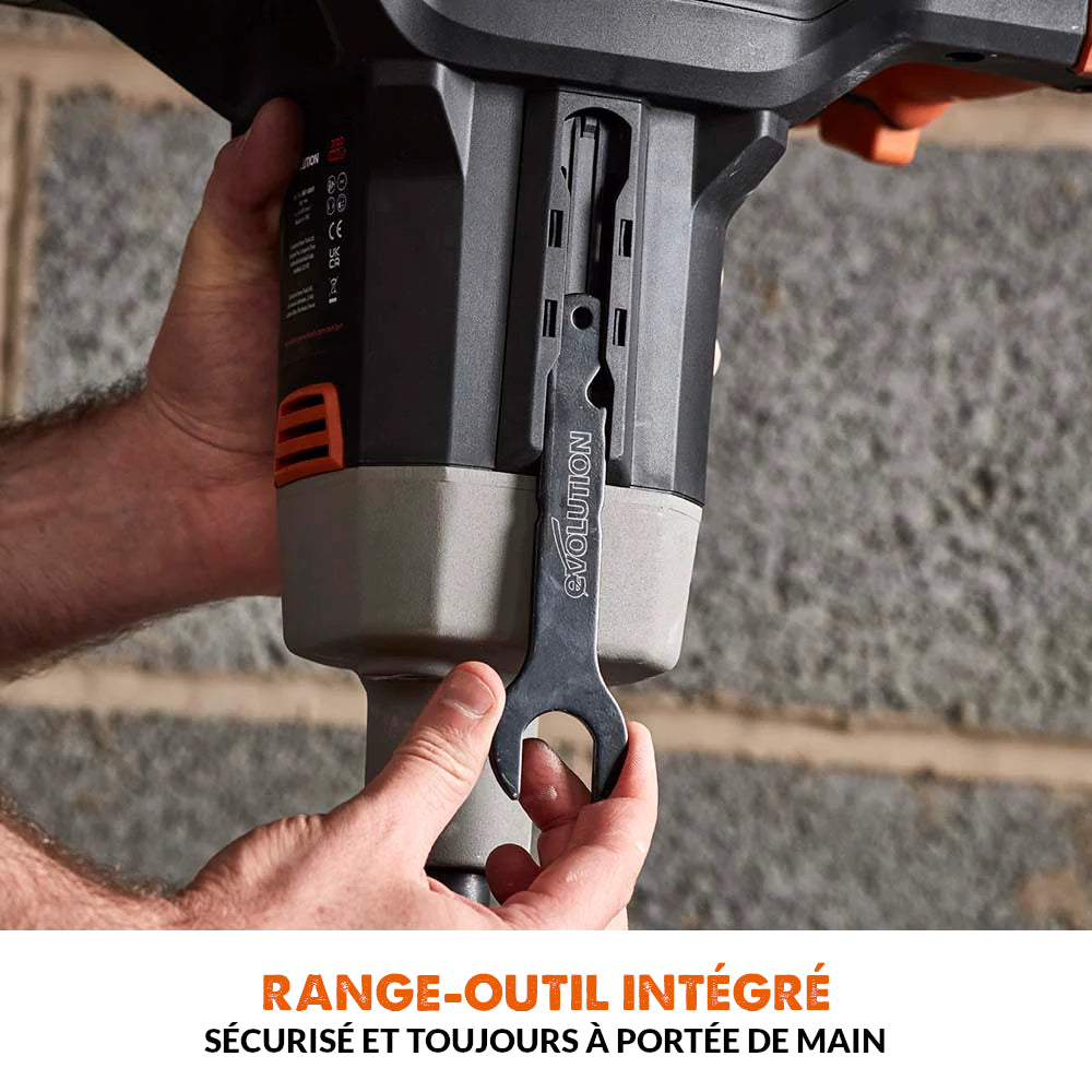 Malaxeur sans fil Evolution R120MXR-Li avec batterie 5 Ah et chargeur rapide