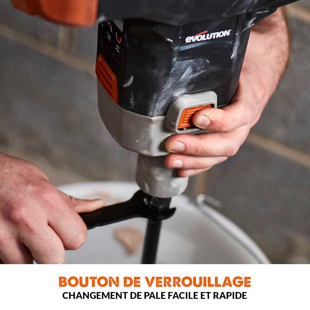 Malaxeur sans fil Evolution R120MXR-Li avec batterie 5 Ah et chargeur rapide