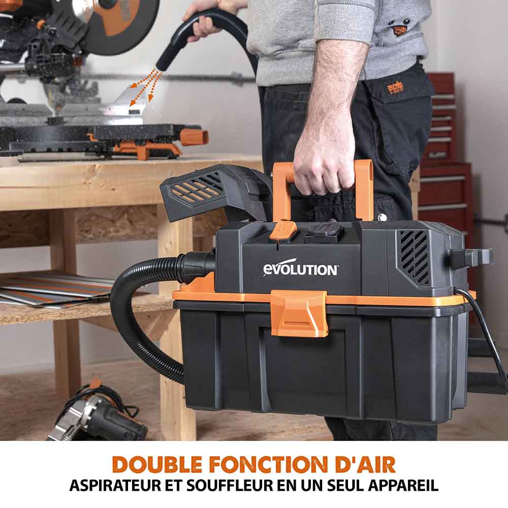 Aspirateur 15L Evolution R15VAC pour déchets secs et humides