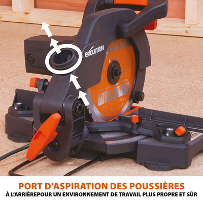 Scie à onglets coulissante 210 mm 1500W R210SMS Scie à onglets coulissante 210 mm 1500W R210SMS