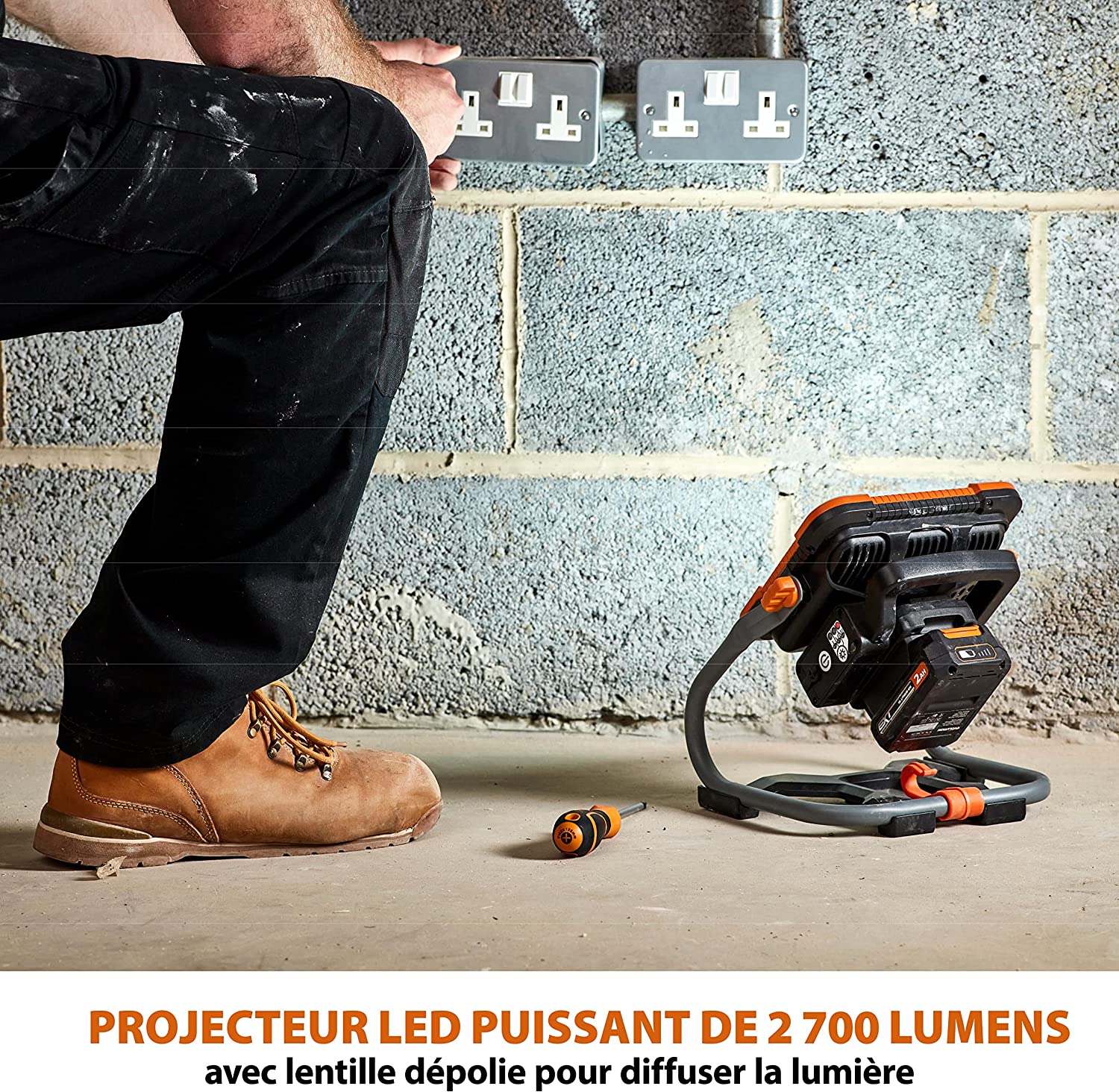 Evolution - Projecteur sans fil R2700WLT-Li (18 V), 2700 Lumens ...