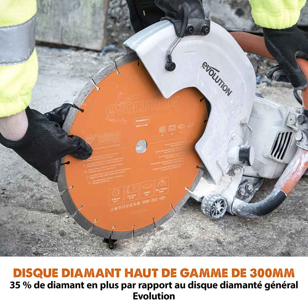 Pack Evolution : Scie à béton sans fil R260DCT-Li avec lame diamant EV