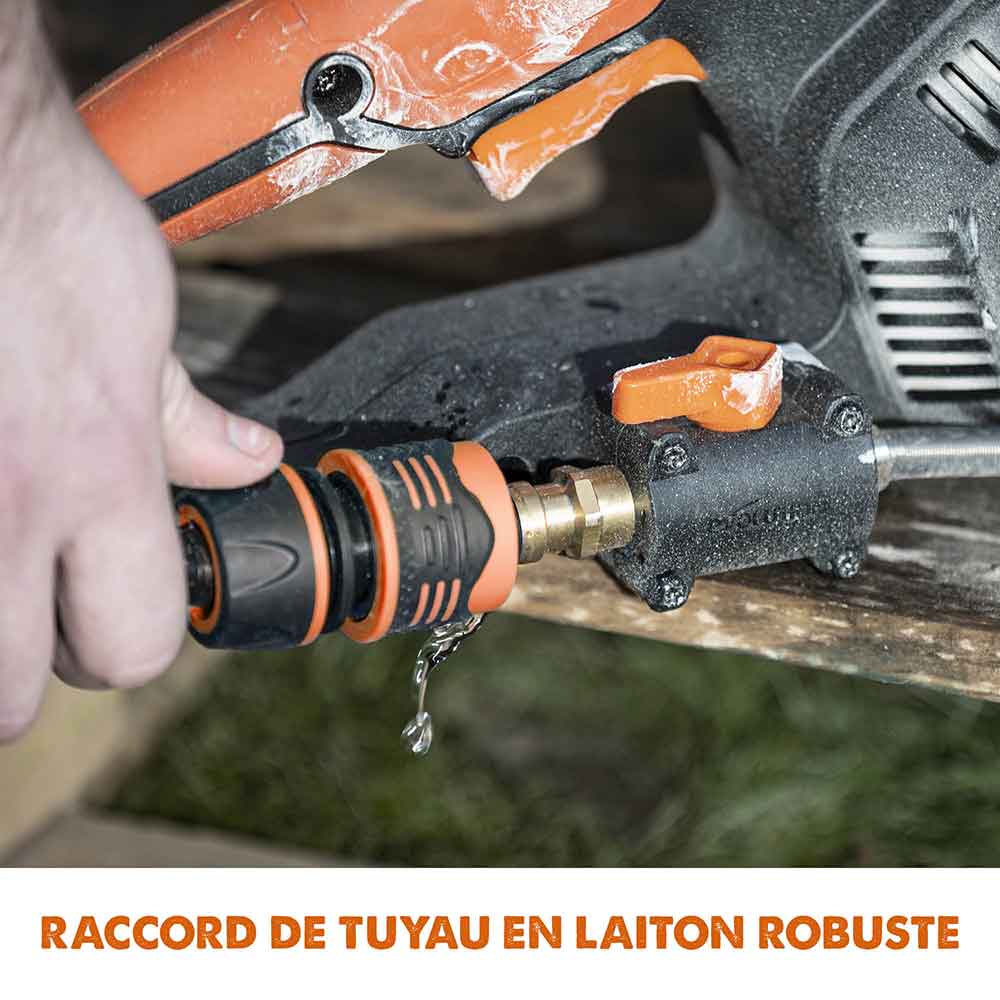 Pack Evolution : Scie à béton électrique 300mm R300DCT+ avec Lame diamant premium + Pompe à eau 15L à pédale