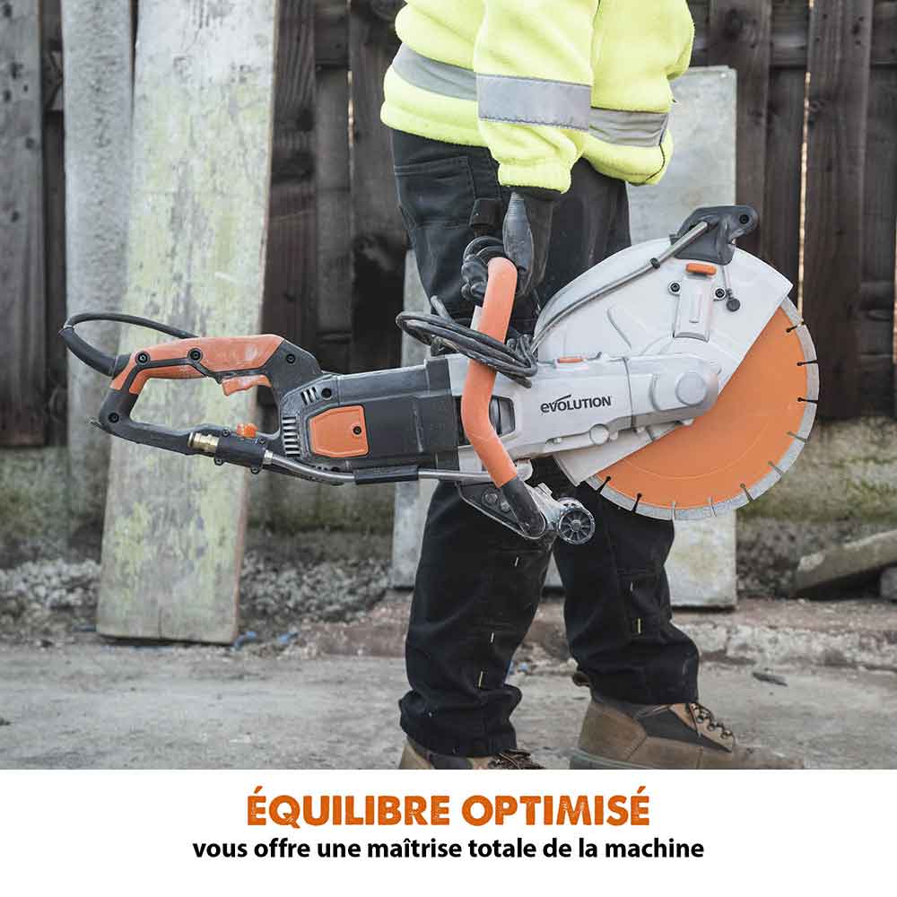 Pack Evolution : Scie à béton 300mm R300DCT+ avec lame diamant premium + pompe à eau 15L manuelle