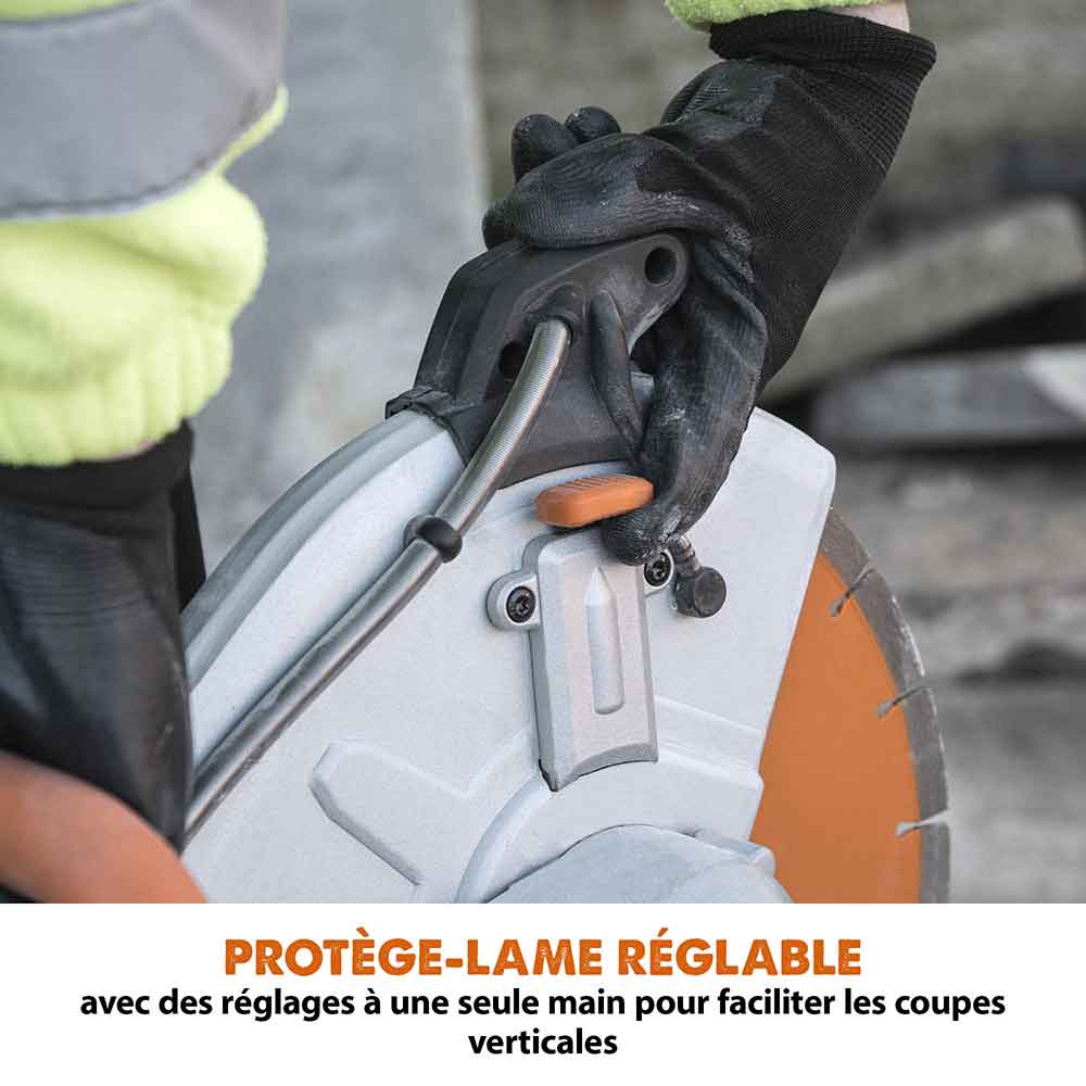 Pack Evolution : Scie à béton électrique 300mm R300DCT+ avec Lame diamant premium + Pompe à eau 15L à pédale