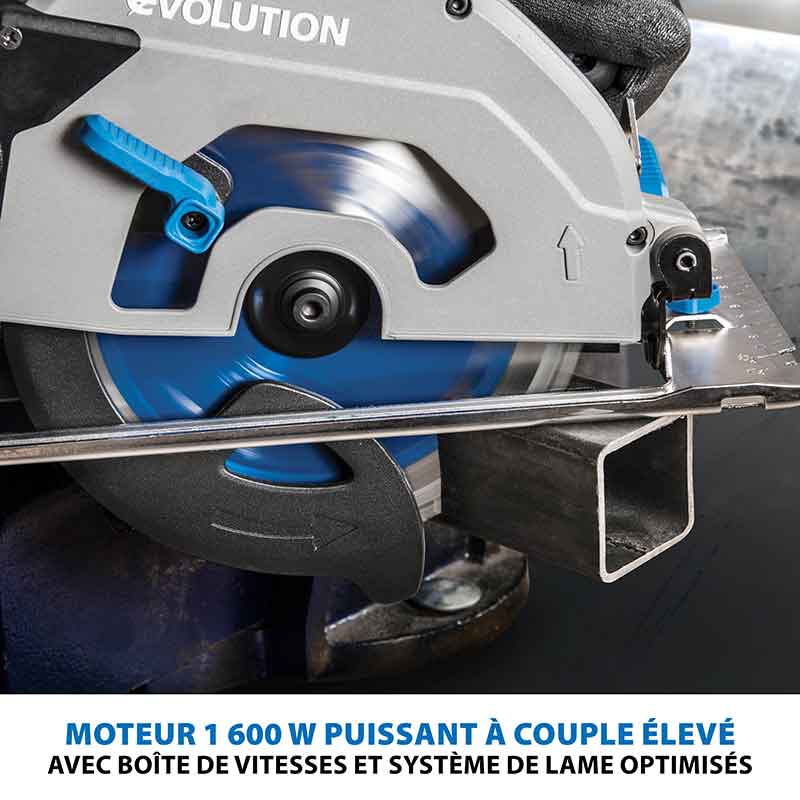 Scie circulaire 185mm Evolution S185CCSL pour la découpe du métal