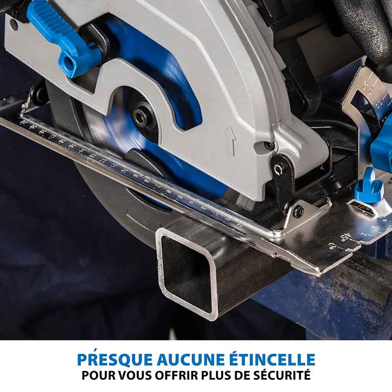 Scie circulaire 185mm Evolution S185CCSL pour la découpe du métal