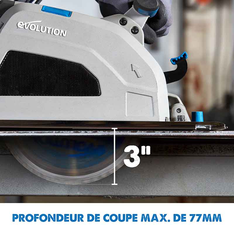 Scie circulaire 210mm Evolution S210CCS pour la découpe du métal
