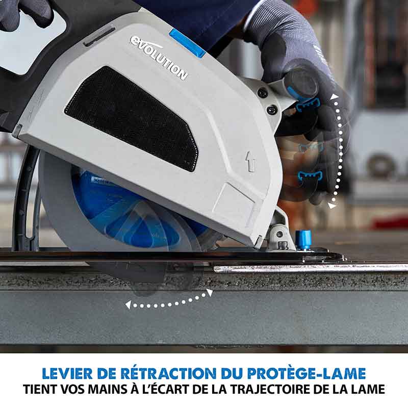 Scie circulaire 210mm Evolution S210CCS pour la découpe du métal