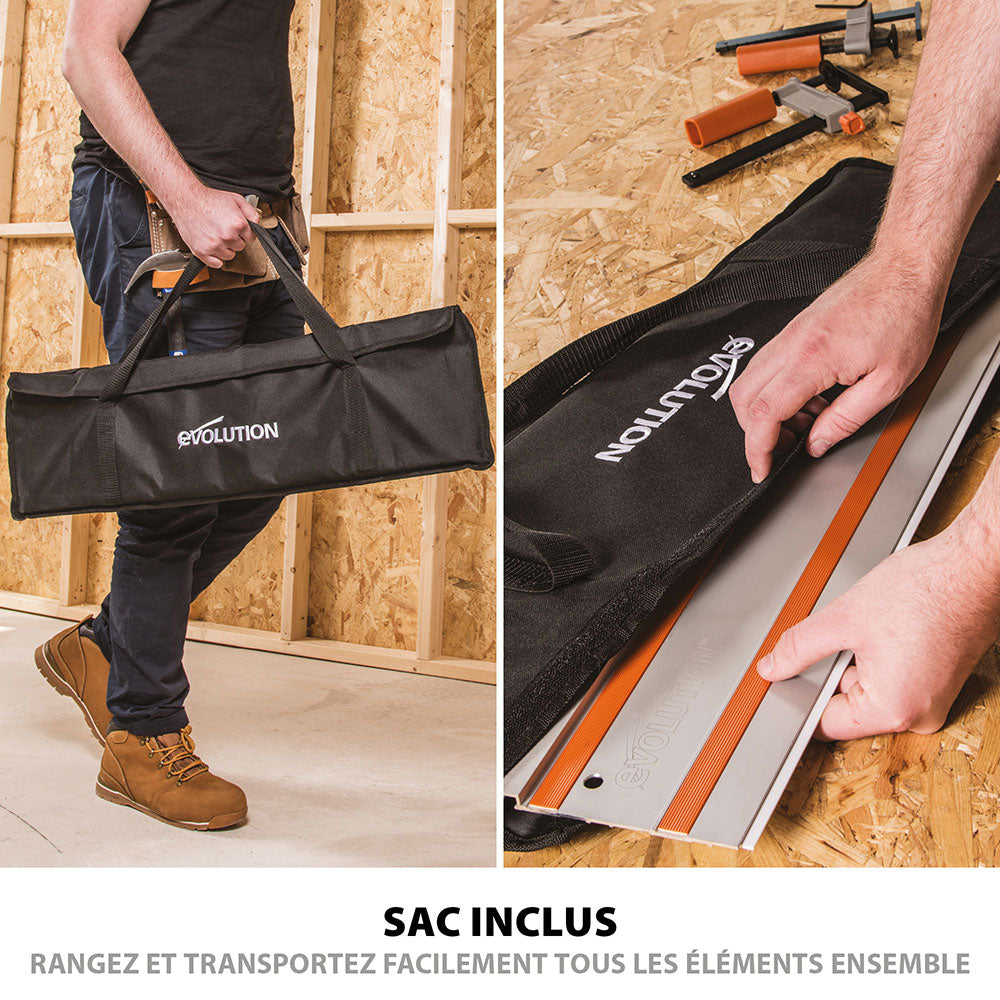 Guide de coupe 1,4m universel Evolution ST1400 pour Scie circulaire G1 (GRADE B)