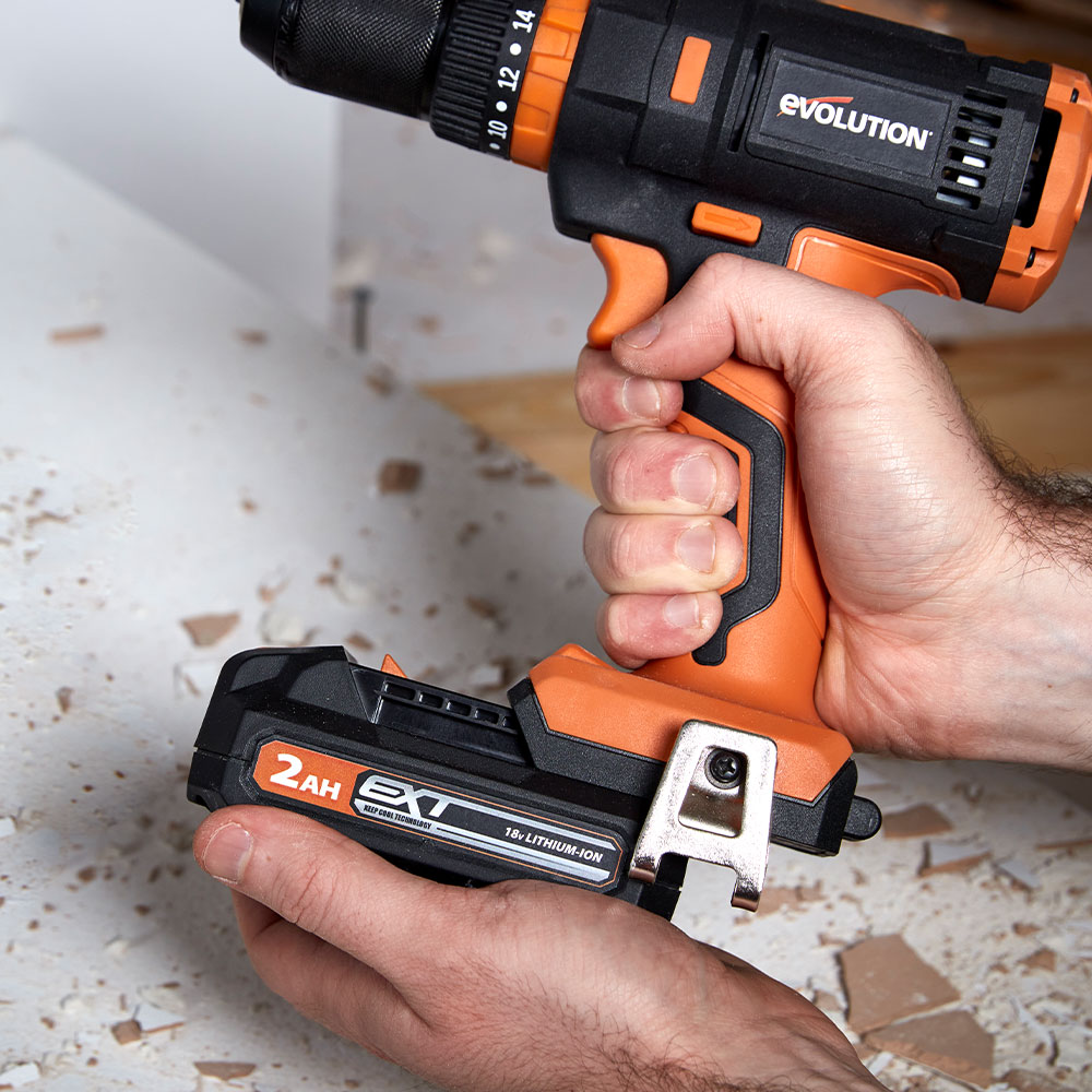 Batterie Li-Ion 2Ah 18V Evolution R18BAT-LI2