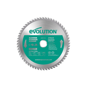 Lame spéciale pour la découpe de l'aluminium TCT 210mm Evolution 60 dents alésage 25.4mm pour scie circulaire