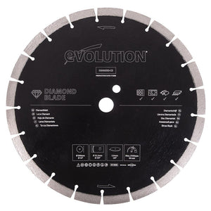 Disque diamant segmenté 300mm alésage 22,2mm Evolution pour scie à béton