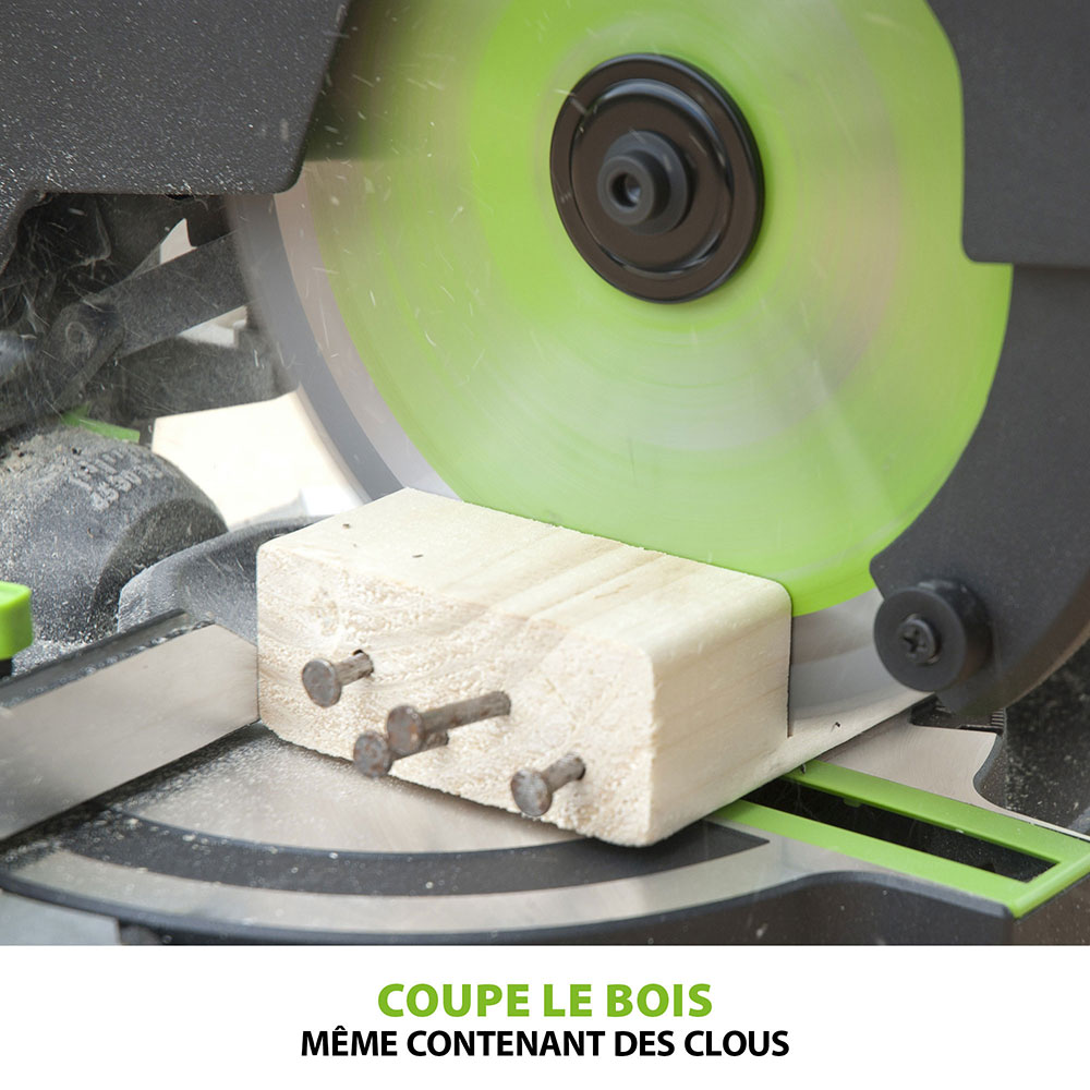 Scie à onglet 210mm Evolution F210CMS avec lame multi-matériaux TCT
