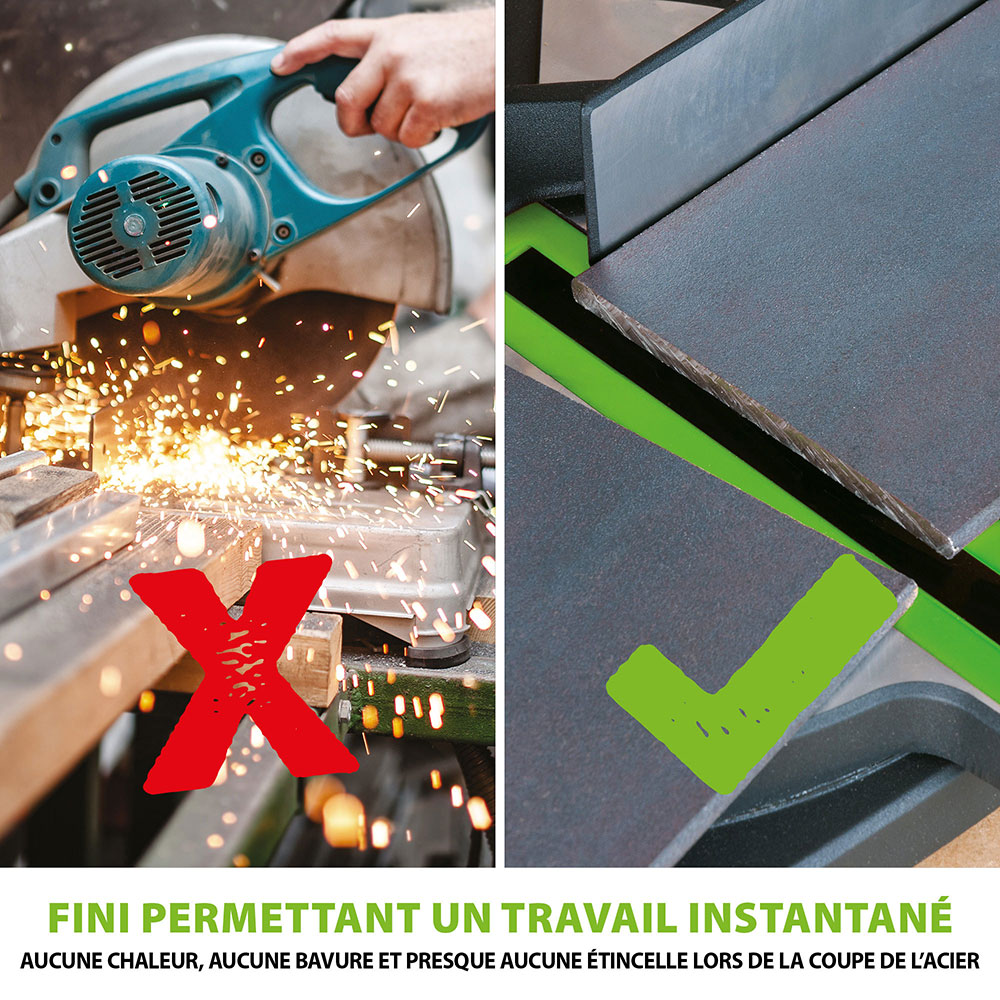 Scie à onglet 210mm Evolution F210CMS avec lame multi-matériaux TCT