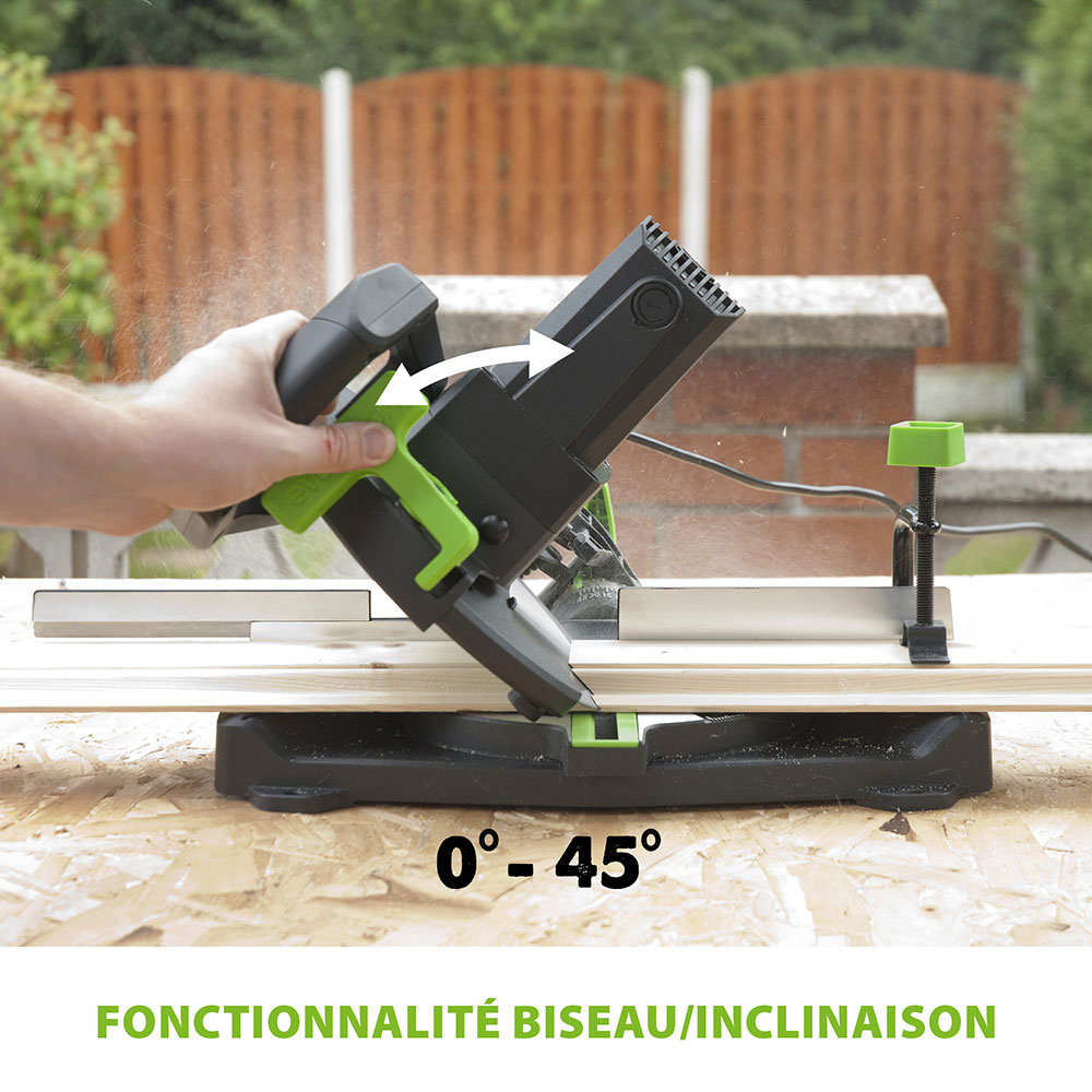 Scie à onglet 210mm Evolution F210CMS avec lame multi-matériaux TCT