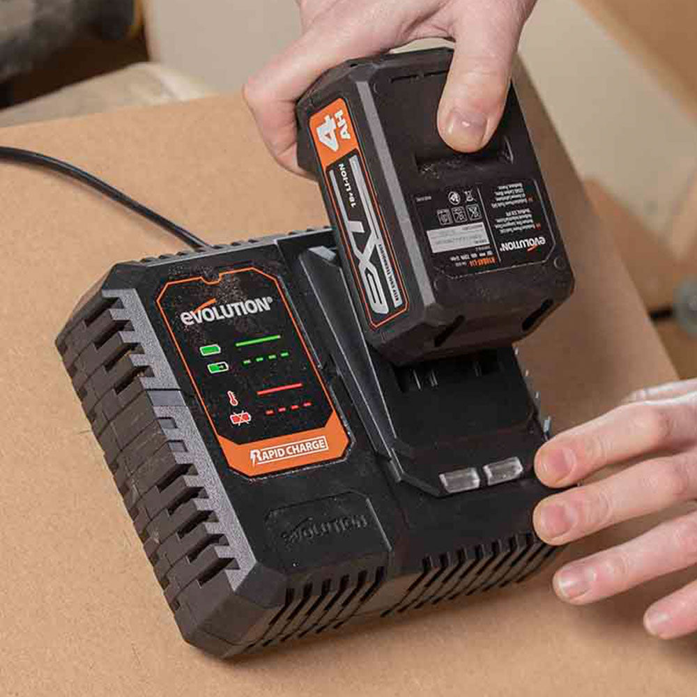 Scie sabre sans fil Evolution R150RCP-Li avec 2 lames multi-matériaux sans batterie ni chargeur