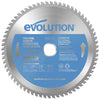 Lame de précision pour acier TCT 210mm 68 dents alésage 25.4mm Evolution pour scie circulaire